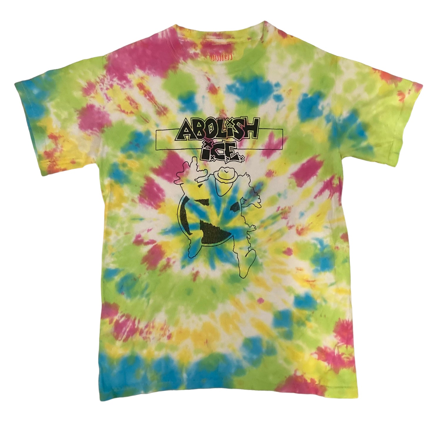 Abolish I.C.E. Shirt - One of a Kind - Tie Dye (Small)