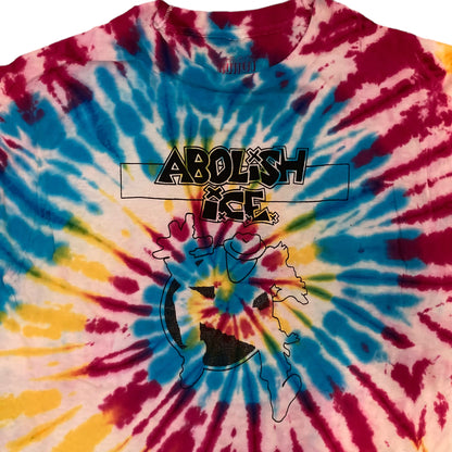 Abolish I.C.E. Shirt - One of a Kind - Tie Dye (XL)