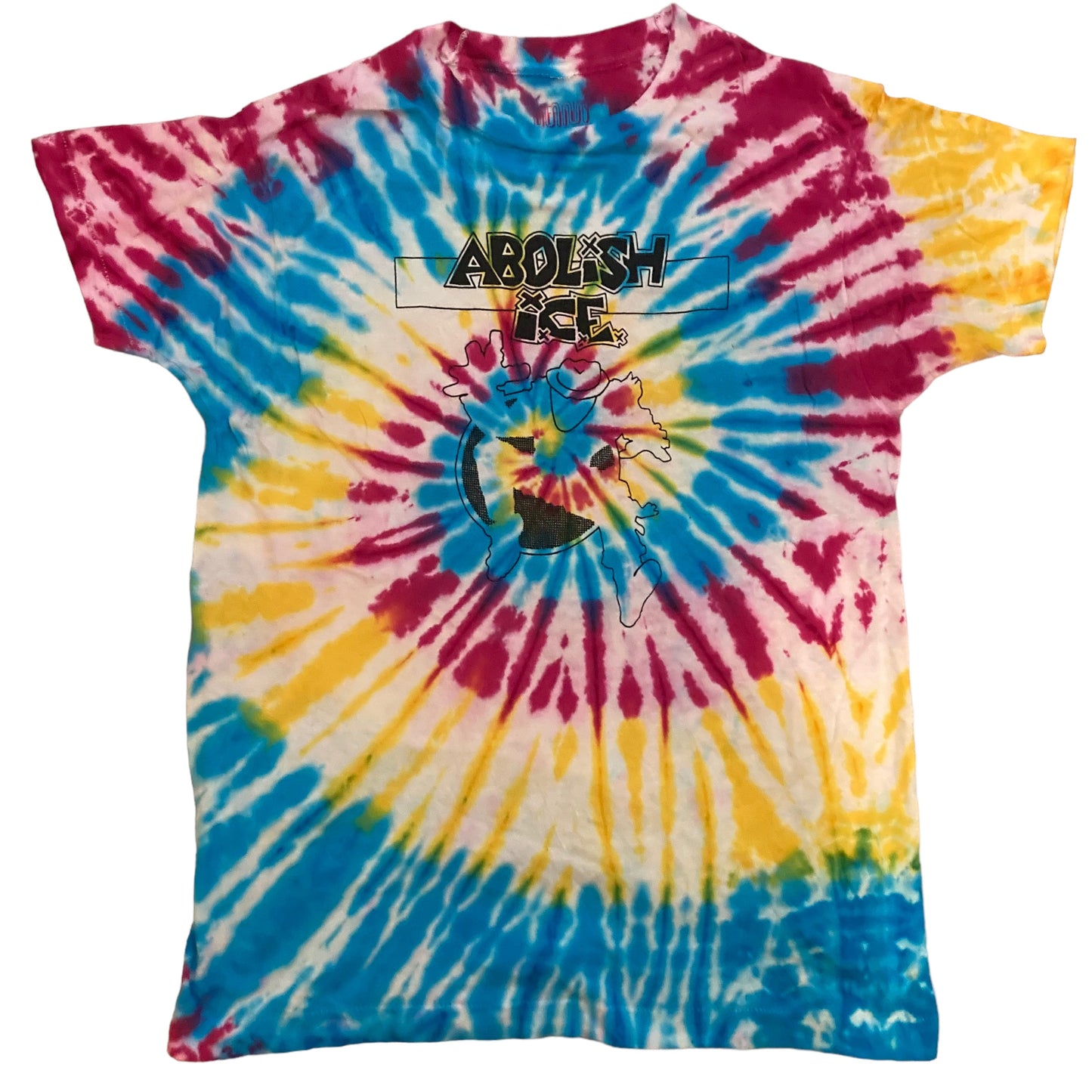 Abolish I.C.E. Shirt - One of a Kind - Tie Dye (XL)