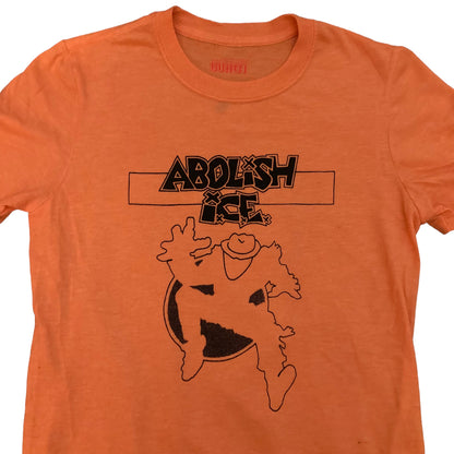 Abolish I.C.E. Shirt - One of a Kind - Orange (Small)